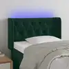 Image de Tête De Lit À Led Vert Foncé 83x16x78/88 Cm Velours Vidaxl