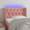 Image de Tête De Lit À Led Rose 83x16x78/88 Cm Velours Vidaxl