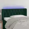 Image de Tête De Lit À Led Vert Foncé 103x16x78/88 Cm Velours Vidaxl