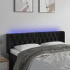 Image de Tête De Lit À Led Noir 147x16x78/88 Cm Velours Vidaxl