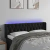 Image de Tête De Lit À Led Noir 163x16x78/88 Cm Velours Vidaxl