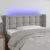 Image de Tête De Lit À Led Gris Clair 83x16x78/88 Cm Tissu Vidaxl