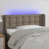 Image de Tête De Lit À Led Taupe 83x16x78/88 Cm Tissu Vidaxl