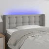 Image de Tête De Lit À Led Gris Clair 103x16x78/88 Cm Tissu Vidaxl