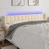 Image de Tête De Lit À Led Crème 183x16x78/88 Cm Tissu Vidaxl