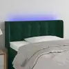 Image de Tête De Lit À Led Vert Foncé 93x16x78/88 Cm Velours Vidaxl