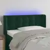 Image de Tête De Lit À Led Vert Foncé 103x16x78/88 Cm Velours Vidaxl