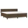 Image de Vidaxl sommier à lattes de lit avec matelas marron foncé 200x200 cm