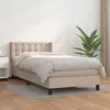 Image de Sommier À Lattes De Lit Avec Matelas Cappuccino 90x200 Cm Vidaxl