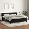 Image de Sommier À Lattes De Lit Avec Matelas Noir 180x200 Cm Velours Vidaxl
