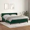 Image de Sommier À Lattes De Lit Et Matelas Vert Foncé 180x200cm Velours Vidaxl