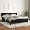 Image de Sommier À Lattes De Lit Et Matelas Noir 160x200 Cm Velours Vidaxl