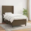 Image de Sommier À Lattes De Lit Avec Matelas Marron Foncé 80x200 Cm Vidaxl