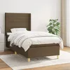 Image de Sommier À Lattes De Lit Avec Matelas Marron Foncé 80x200 Cm Vidaxl