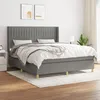 Image de vidaXL Sommier à Lattes de Lit avec Matelas Lit Rembourré Lit Double Lit Adulte de Chambre à Coucher Intérieur Moderne 3132170