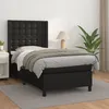 Image de Sommier À Lattes De Lit Avec Matelas Noir 80x200cm Similicuir Vidaxl