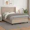 Image de Sommier À Lattes De Lit Avec Matelas Cappuccino 140x190 Cm Vidaxl