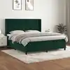 Image de Sommier    Lattes De Lit Et Matelas Vert Fonc © 180x200cm Velours Vidaxl