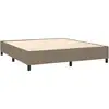 Image de Vidaxl sommier à lattes de lit matelas et led taupe 160x200 cm tissu