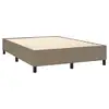 Image de Vidaxl sommier à lattes de lit matelas et led taupe 140x190 cm tissu