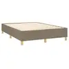 Image de Vidaxl sommier à lattes de lit matelas et led taupe 140x190 cm tissu