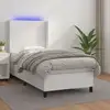 Image de Sommier    Lattes De Lit Matelas Led Blanc 80x200cm Similicuir Vidaxl