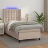 Image de Sommier À Lattes De Lit Matelas Led Cappuccino 80x200cm Vidaxl