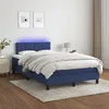 Image de Sommier À Lattes De Lit Avec Matelas Led Bleu 120x200 Cm Tissu Vidaxl