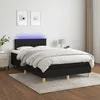 Image de Sommier À Lattes De Lit Avec Matelas Led Noir 120x200 Cm Tissu Vidaxl