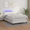 Image de Sommier À Lattes De Lit Et Matelas Et Led Blanc 120x200 Cm Vidaxl