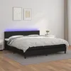 Image de vidaXL Sommier à Lattes de Lit avec Matelas et LED Lit Rembourré Lit Double Lit Adulte de Chambre à Coucher Intérieur 3134111