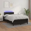 Image de Sommier À Lattes De Lit Avec Matelas Et Led Noir 120x200 Cm Vidaxl