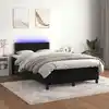 Image de Sommier À Lattes De Lit Avec Matelas Led Noir 120x200cm Velours Vidaxl