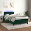 Image de Sommier À Lattes De Lit Avec Matelas Led Vert Foncé 120x200 Cm Vidaxl
