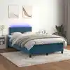 Image de Sommier À Lattes De Lit Avec Matelas Led Bleu Foncé 120x200 Cm Vidaxl