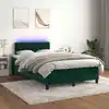 Image de Sommier À Lattes De Lit Avec Matelas Led Vert Foncé 120x200 Cm Vidaxl