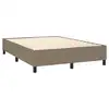 Image de Vidaxl sommier à lattes de lit et matelas et led taupe 140x190cm tissu