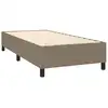 Image de Vidaxl sommier à lattes de lit et matelas et led taupe 80x200 cm tissu