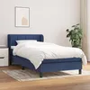 Image de Sommier À Lattes De Lit Avec Matelas Bleu 80x200 Cm Tissu Vidaxl