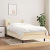 Image de Sommier À Lattes De Lit Avec Matelas Crème 80x200 Cm Tissu Vidaxl