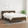 Image de Sommier À Lattes De Lit Avec Matelas Marron Foncé 140x200 Cm Vidaxl