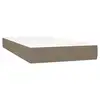Image de Vidaxl sommier à lattes de lit avec matelas taupe 80x200 cm tissu