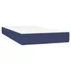 Image de Vidaxl sommier à lattes de lit avec matelas bleu 80x200 cm tissu