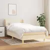 Image de Sommier À Lattes De Lit Et Matelas Crème 90x190 Cm Tissu Vidaxl