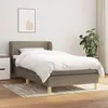 Image de Sommier À Lattes De Lit Avec Matelas Taupe 90x200 Cm Tissu Vidaxl