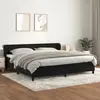 Image de Sommier À Lattes De Lit Et Matelas Noir 200x200 Cm Velours Vidaxl