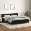 Image de Sommier À Lattes De Lit Avec Matelas Noir 180x200 Cm Velours Vidaxl