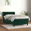 Image de Sommier À Lattes De Lit Avec Matelas Vert Foncé 100x200 Cm Vidaxl