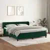 Image de Sommier    Lattes De Lit Et Matelas Vert Fonc © 180x200cm Velours Vidaxl