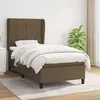 Image de Sommier À Lattes De Lit Avec Matelas Marron Foncé 100x200 Cm Vidaxl